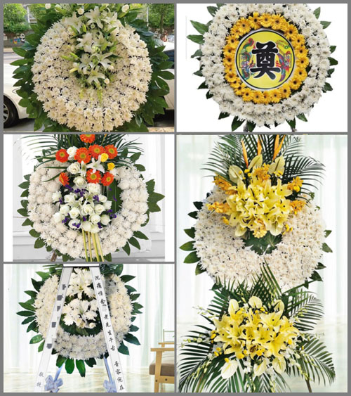 浙江省温州瑞安市湖岭镇溪坦村花圈速递